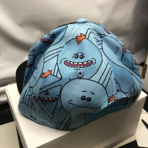 Rick and Morty Mr. Meeseeks Snapback Adjustable Hat HEY! LOOK AT ME! Graphic Cap - Picture 6 of 10